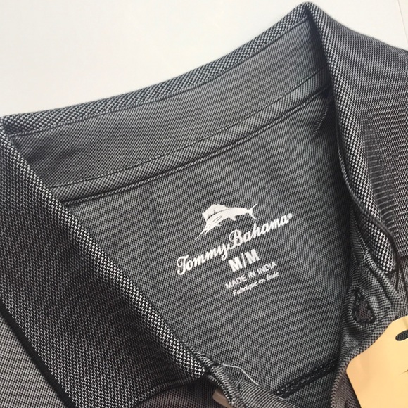 ‼️SOLD‼️ TOMMY BAHAMA Men’s Black & Gray T-shirt - Picture 4 of 8